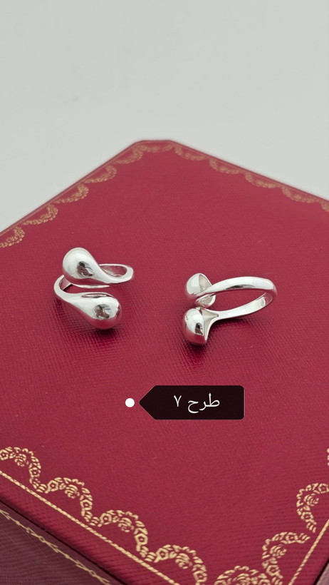انگشتر آبکاری نقره _ کد ۸۱