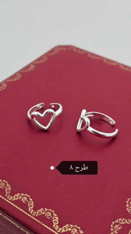 انگشتر آبکاری نقره _ کد ۸۱