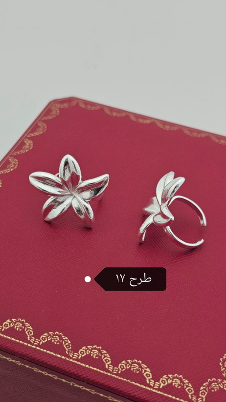 انگشتر آبکاری نقره _ کد ۸۱