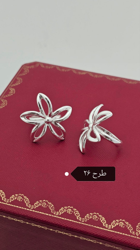 انگشتر آبکاری نقره _ کد ۸۱
