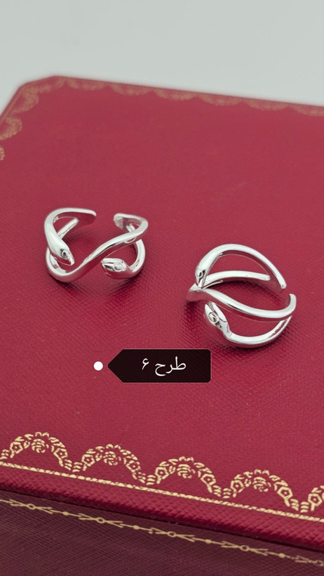 انگشتر آبکاری نقره _ کد ۸۱