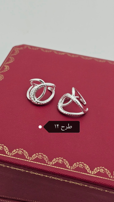 انگشتر آبکاری نقره _ کد ۸۱