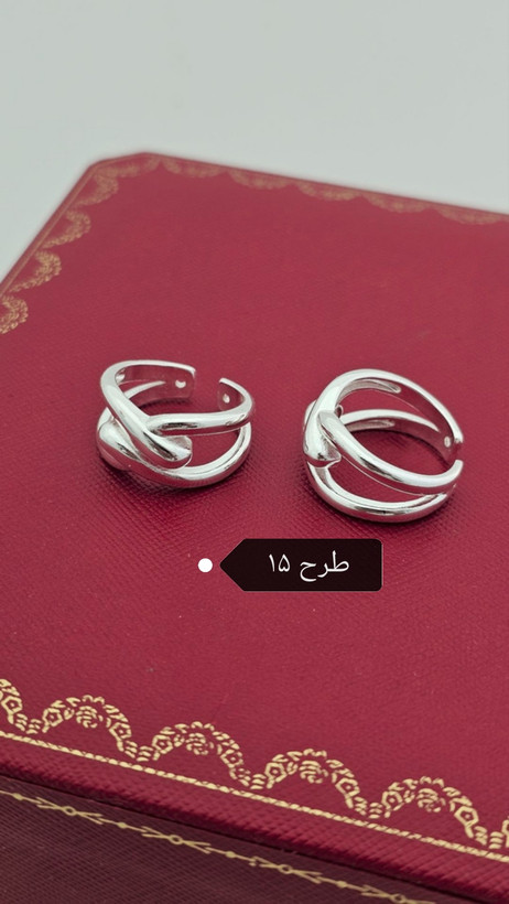 انگشتر آبکاری نقره _ کد ۸۱