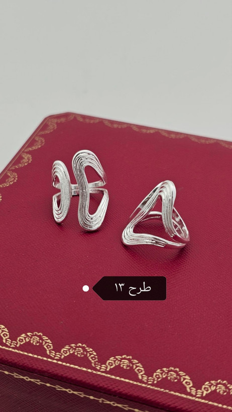 انگشتر آبکاری نقره _ کد ۸۱