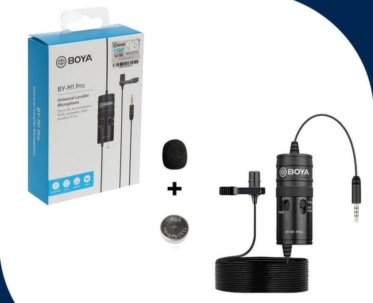 میکروفون تولید محتوا یقهای boya m1pro _کد ۱۲۴۵