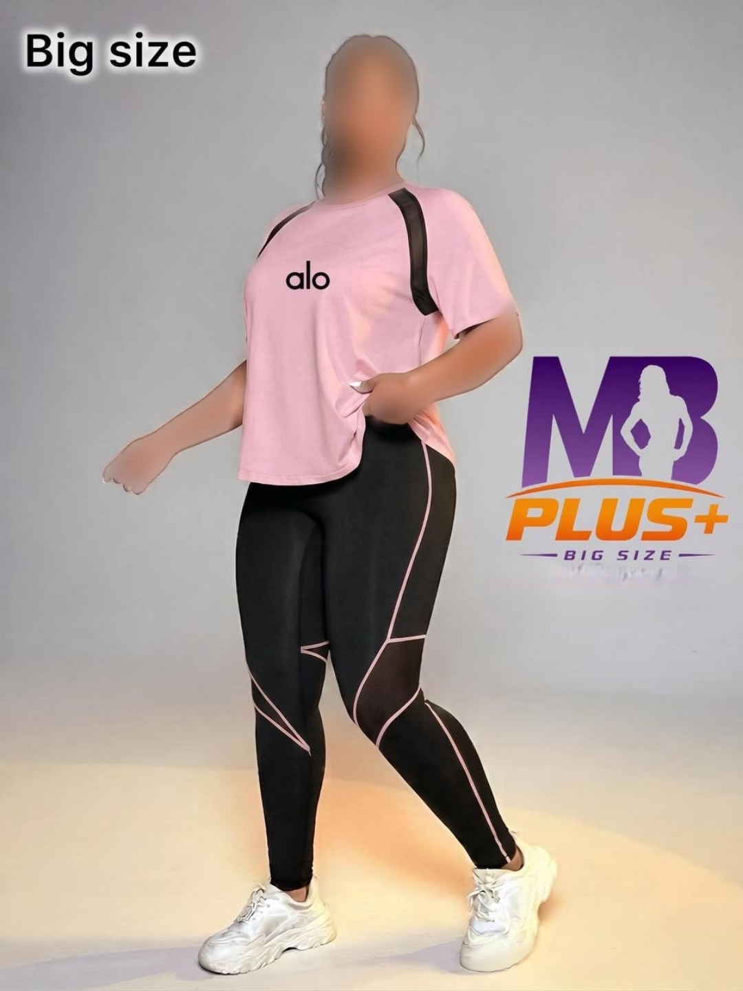 ست ورزشی تیشرت و لگ جیبدار فول سایز بزرگ   _ کد ۱۲۷۸