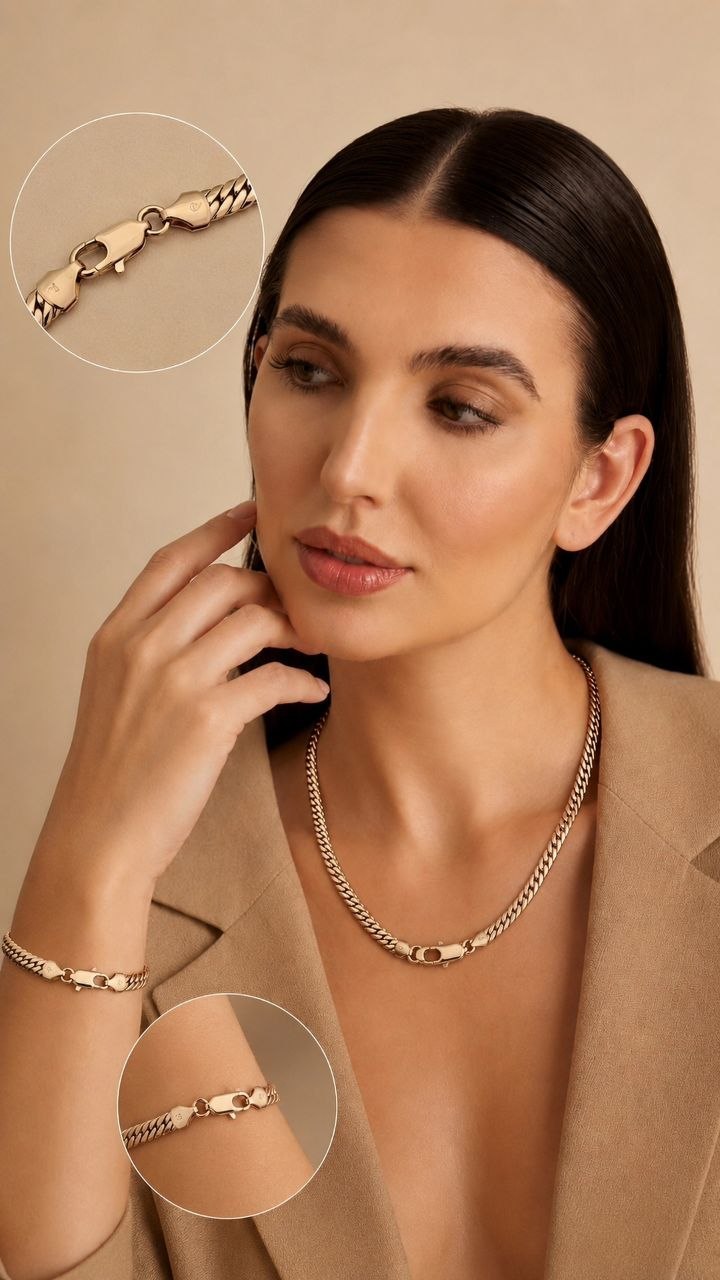 سرويس گردنبند و دستبند ژوپینگ اصلی _ کد ۸۷