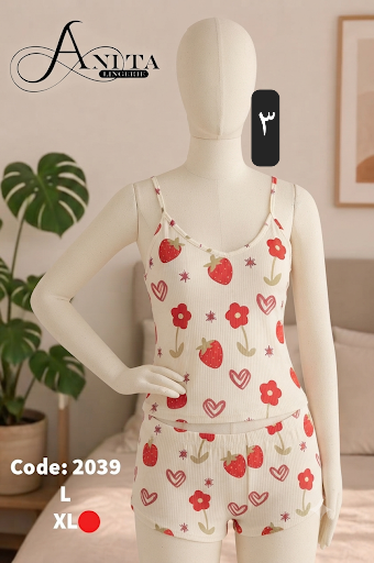 تاپ شورتک طرح دار سلنا _کد ۱۱۳۵