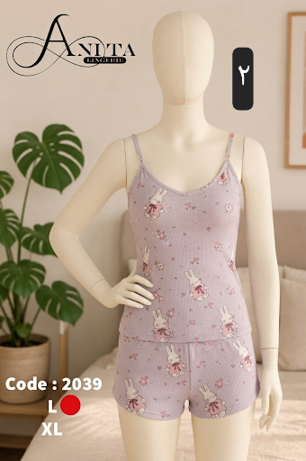 تاپ شورتک طرح دار سلنا _کد ۱۱۳۵