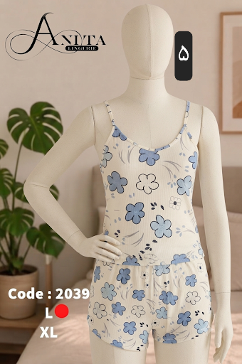 تاپ شورتک طرح دار سلنا _کد ۱۱۳۵