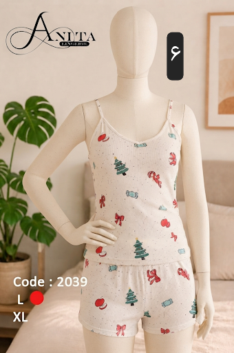 تاپ شورتک طرح دار سلنا _کد ۱۱۳۵
