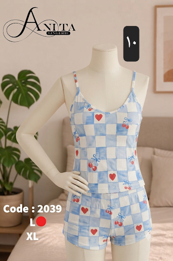 تاپ شورتک طرح دار سلنا _کد ۱۱۳۵