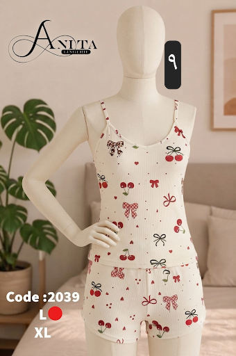 تاپ شورتک طرح دار سلنا _کد ۱۱۳۵