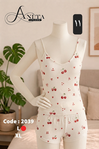 تاپ شورتک طرح دار سلنا _کد ۱۱۳۵