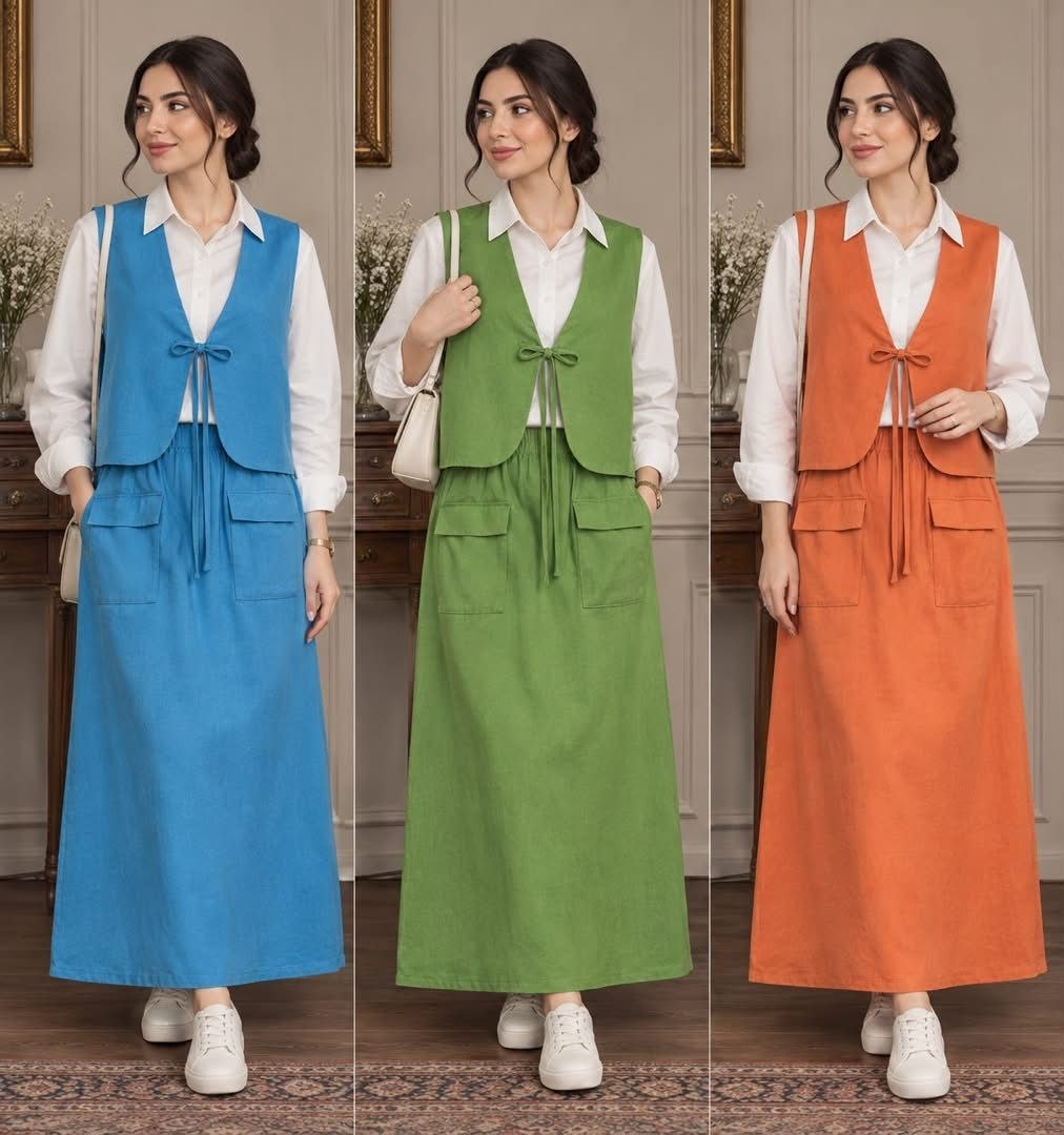 ست جليقه و دامن _ کد ۱۴۸۰